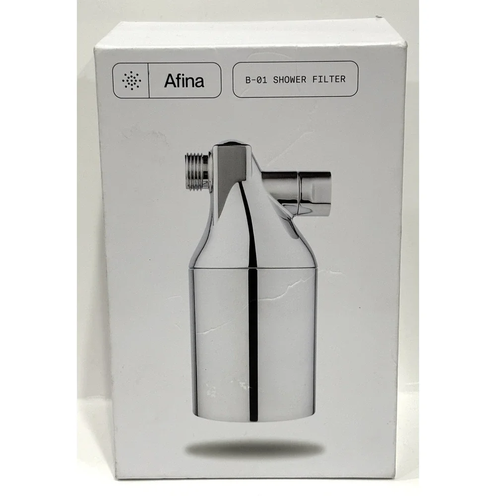 Afina B-01 Chrome Shower Filter Water Filtration System New in Box